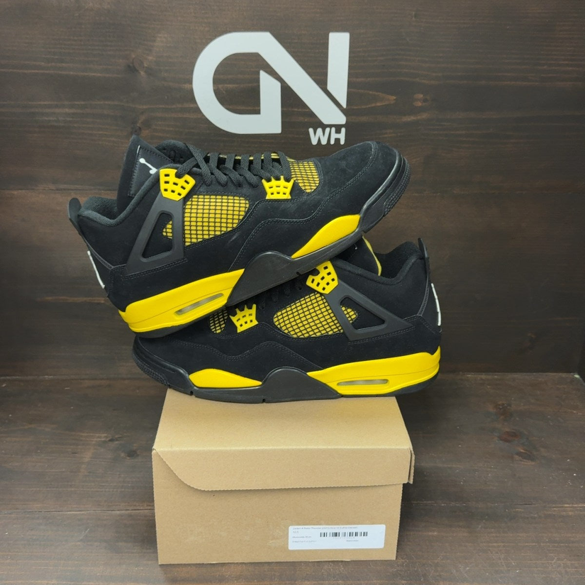 Jordan 4 Retro Thunder (2023) Size 12.5 (Pre-Owned) - Image 1