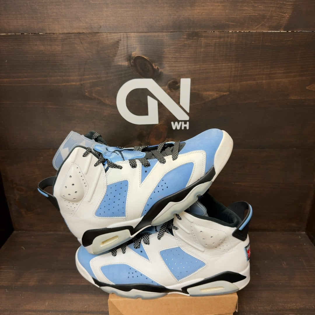 Jordan 6 Retro UNC White Size 13 (Pre-Owned) - Image 1