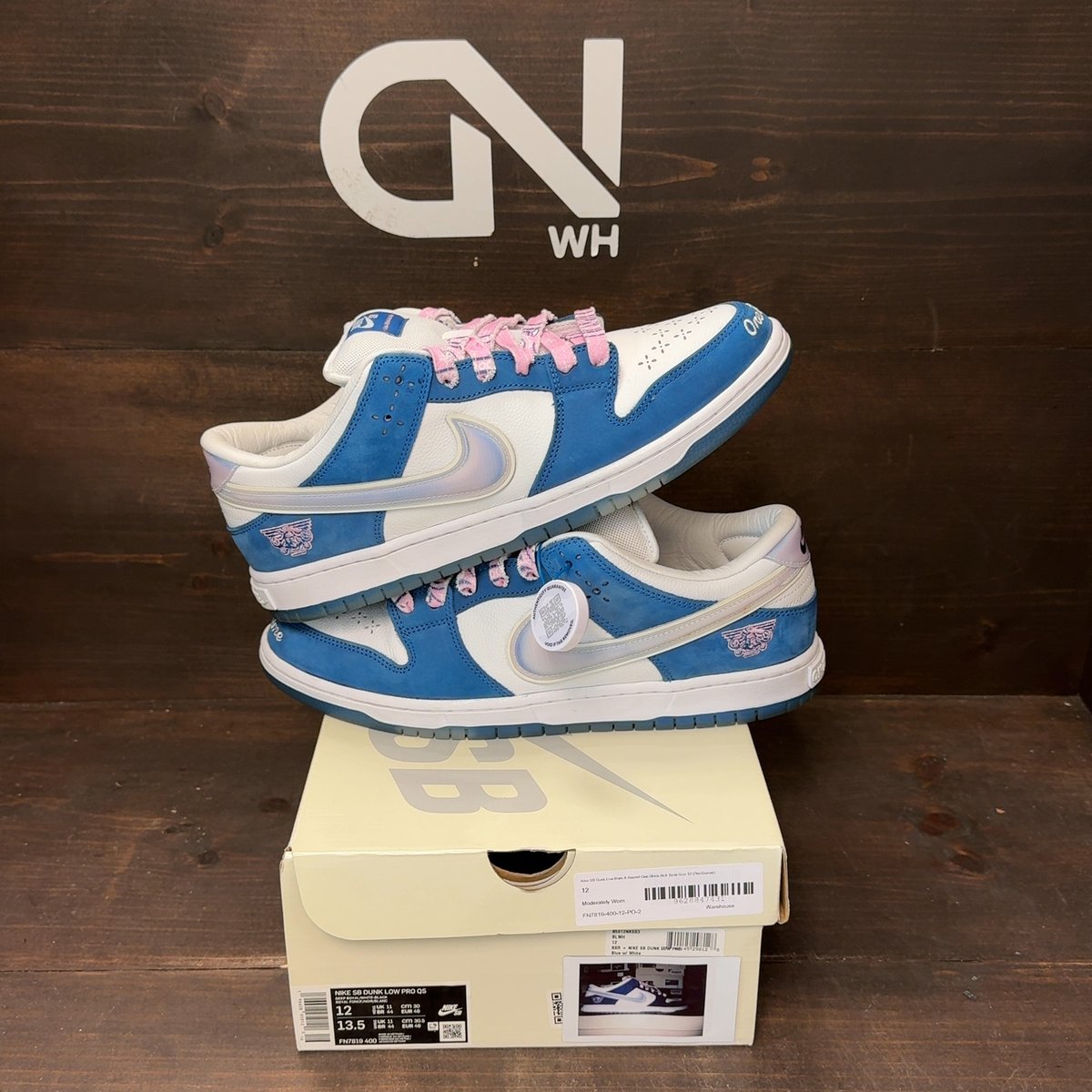 Nike SB Dunk Low Born X Raised One Block At A Time Size 12 (Pre-Owned) - front