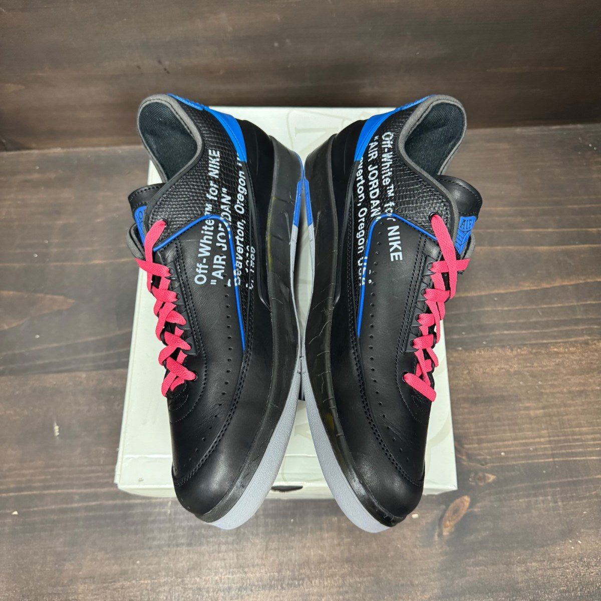 Jordan 2 Retro Low SP Off-White Black Blue - Image 4