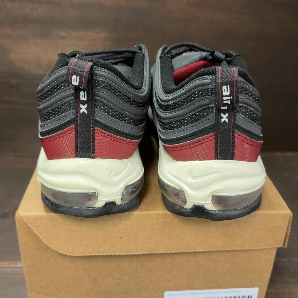 Nike Air Max 97 Black Team Red Size 13 (Pre-Owned) - aux