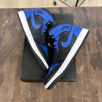 Jordan 1 Mid Hyper Royal Tumbled Leather - Image 1