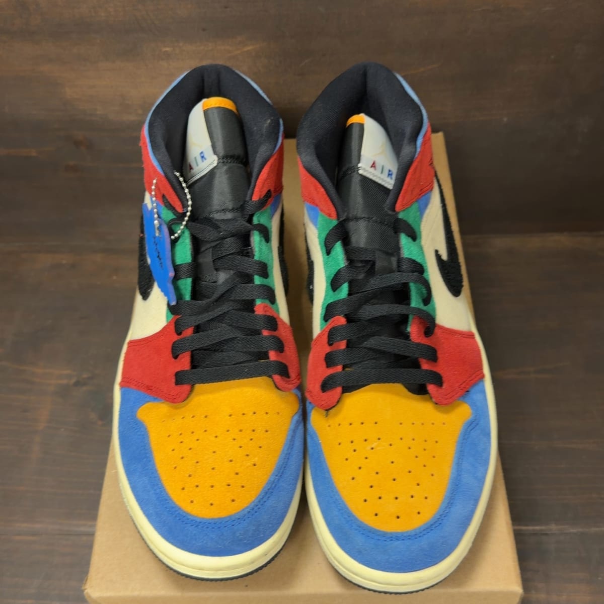Jordan 1 Mid SE Fearless Blue the Great Size 9.5 (Pre-Owned) - tag