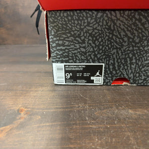 Jordan 3 Retro OG Black Cement (2024) Size 9.5 (Pre-Owned)