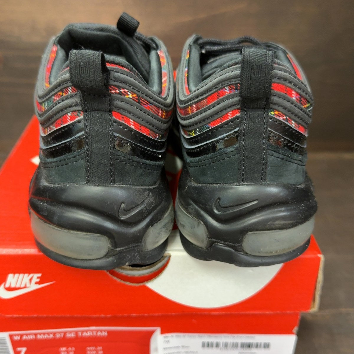 Nike Air Max 97 Tartan Black (Women's) Size 7W (Pre-Owned) - Image 5
