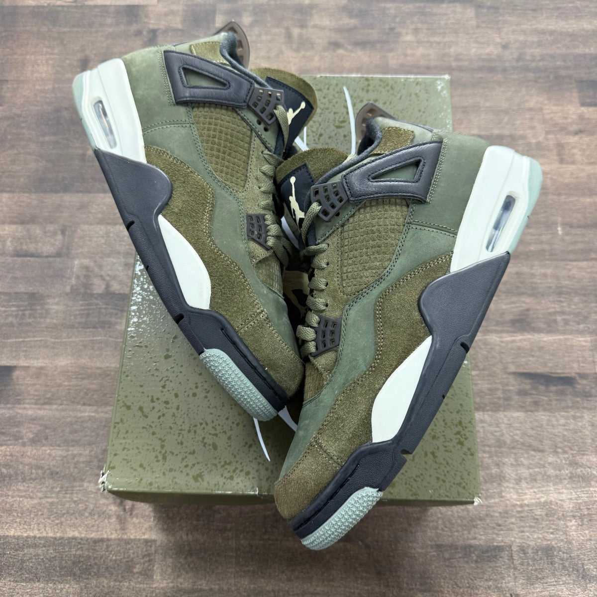 Jordan 4 Retro SE Craft Medium Olive Size 12 (Pre-Owned) - Image 1