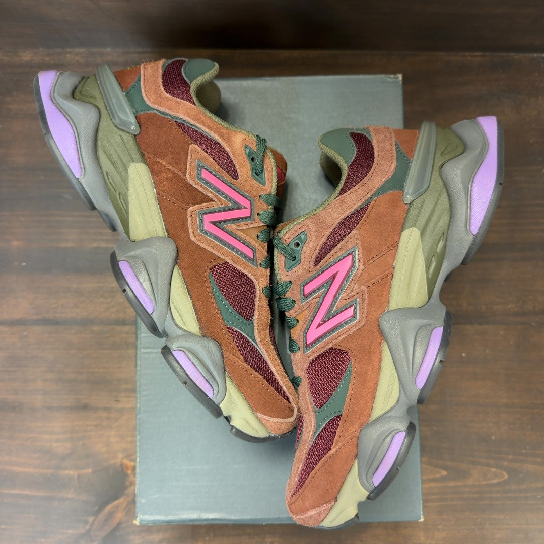 New Balance 9060 Rich Oak Burgundy - Image 2