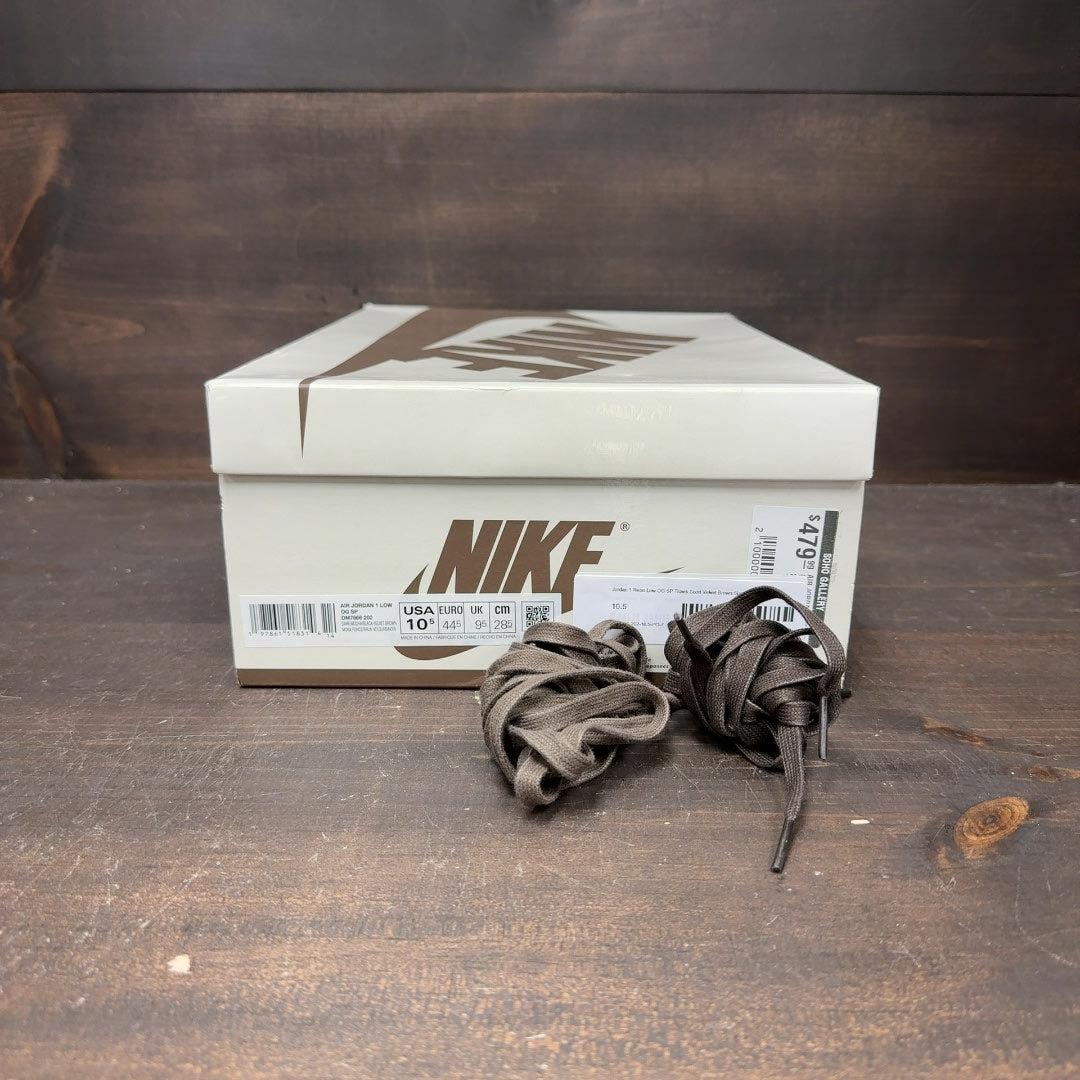 Jordan 1 Retro Low OG SP Travis Scott Velvet Brown Size 10.5 (Pre-Owned) - Image 7