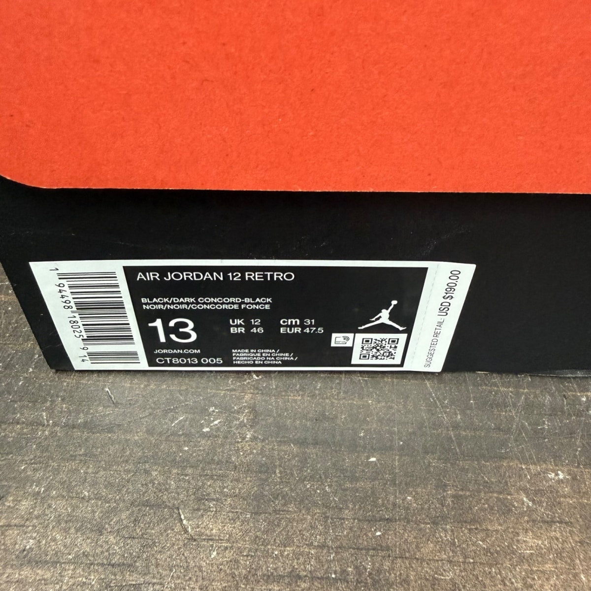 Jordan 12 Retro Black Dark Concord - Image 7