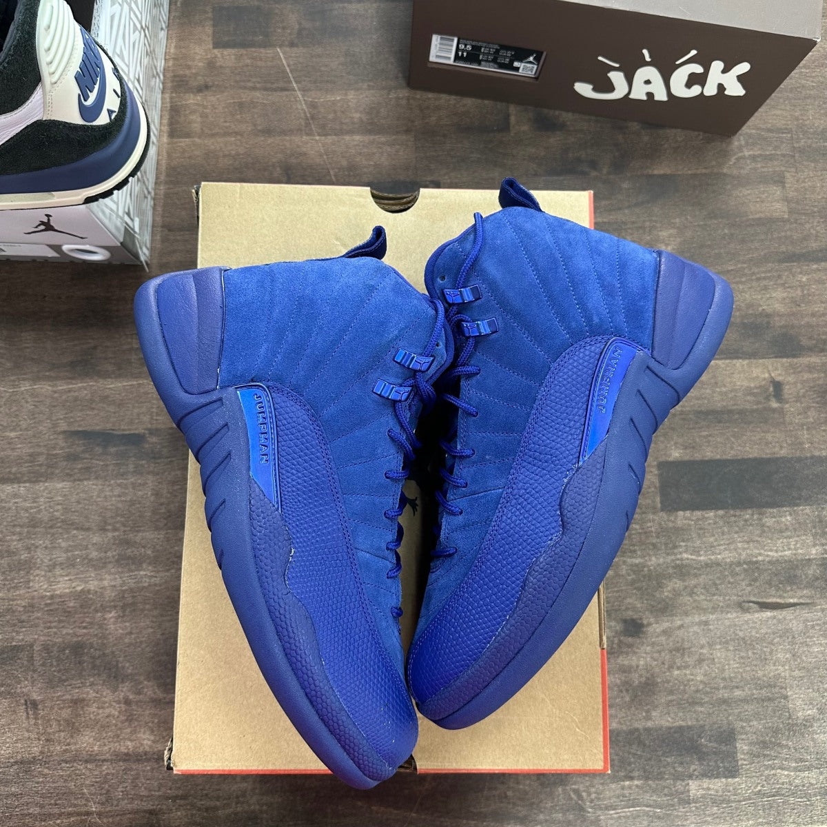 Jordan 12 Retro Deep Royal Blue Size 9.5 (Moderately Worn Pre-Owned)