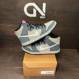 Nike SB Dunk High Pro Medium Grey Pink Size 10 (Pre-Owned) - Image 1