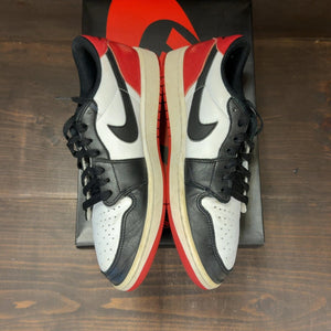 Jordan 1 Retro Low OG Black Toe (2023) Size 10 (Pre-Owned) - aux