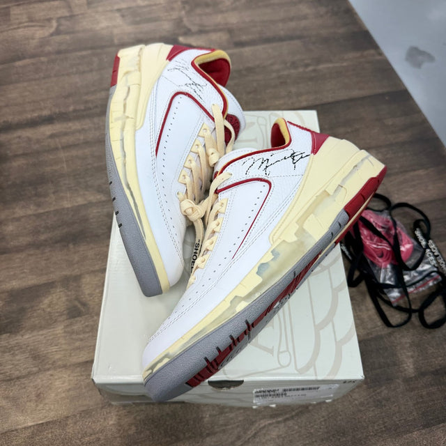 Jordan 2 Retro Low SP Off-White White Red - Image 1