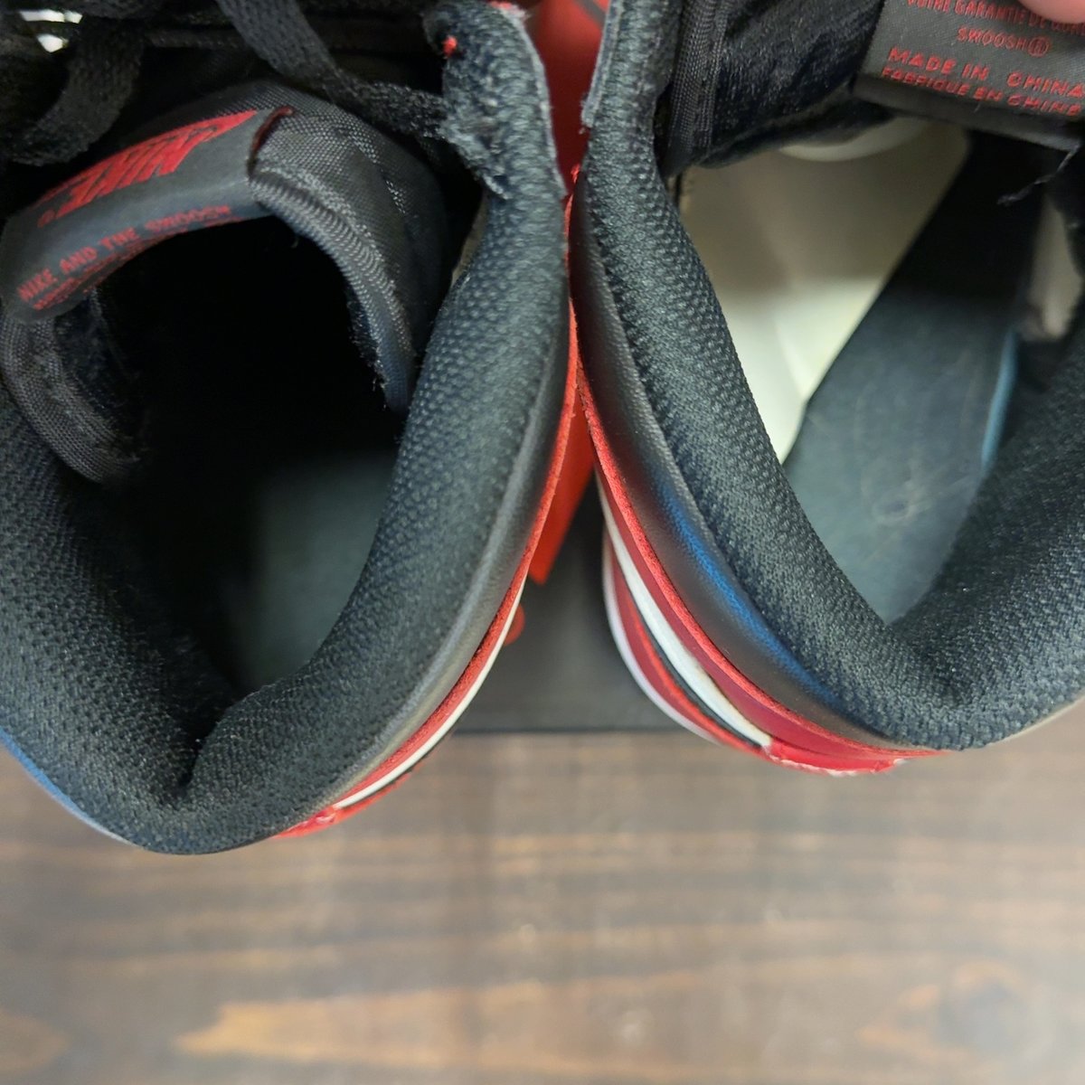 Jordan 1 Retro High Bred Toe Size 9 (Pre-Owned) - aux