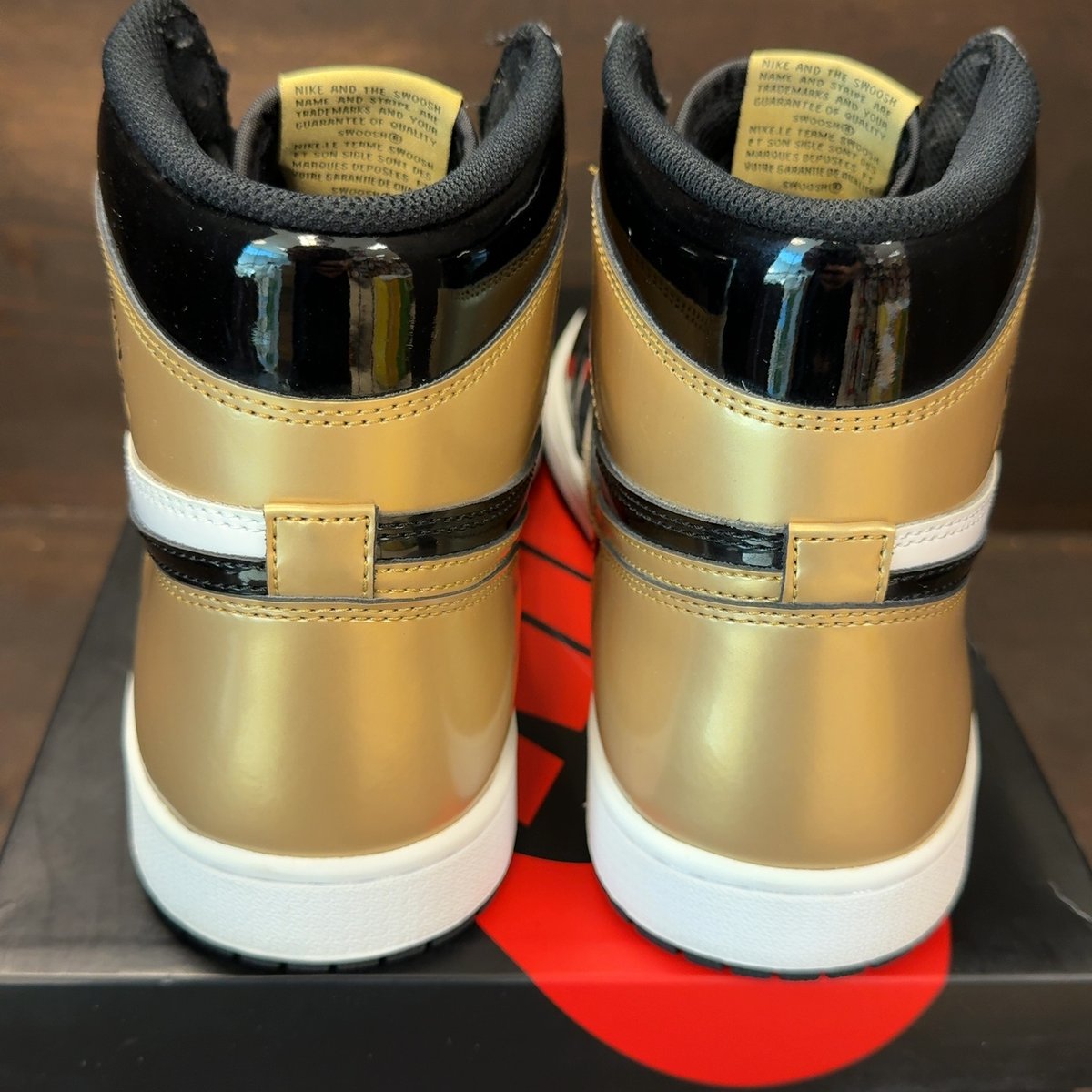 Jordan 1 Retro High NRG Patent Gold Toe Size 10.5 (Pre-Owned) - aux