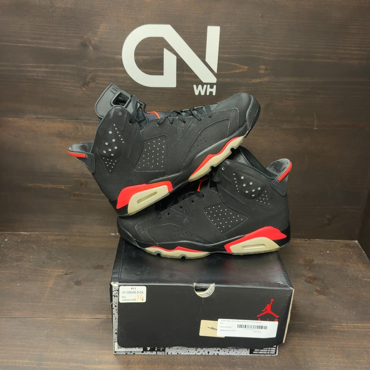 Jordan 6 Retro Infrared Black (2014) - Image 1