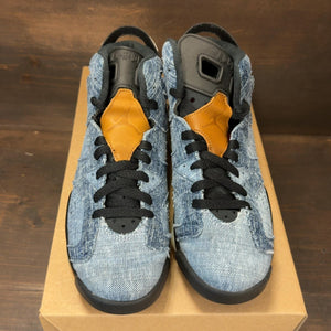 Jordan 6 Retro Washed Denim (GS) Size 6.5Y (Pre-Owned) - Image 3
