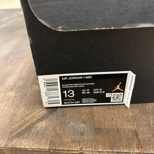 Jordan 1 Mid Green Toe - Image 6