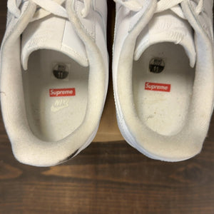 Nike Air Force 1 Low Supreme White Size 11 (Pre-Owned) - aux