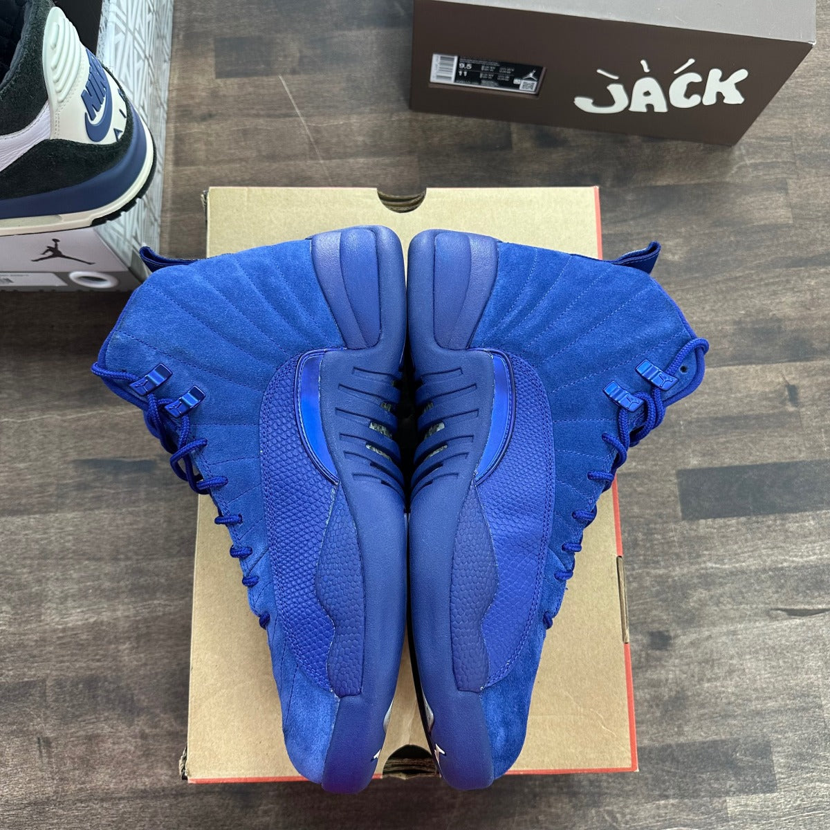 Jordan 12 Retro Deep Royal Blue Size 9.5 (Moderately Worn Pre-Owned)