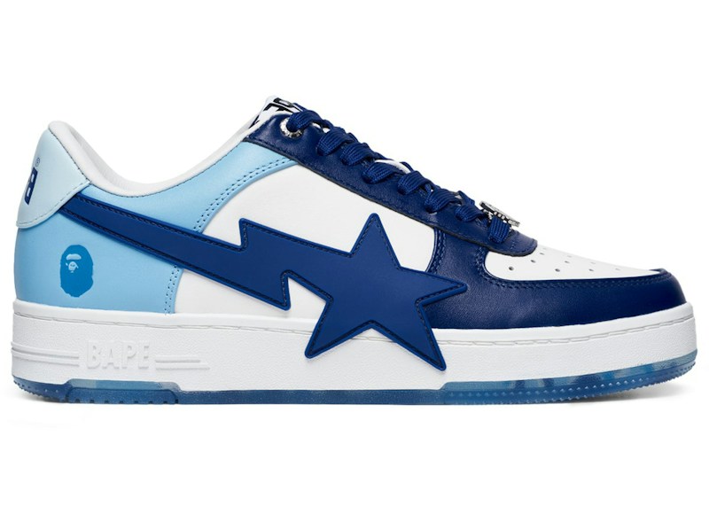 A Bathing Ape Bape Sta OS White Blue University Blue