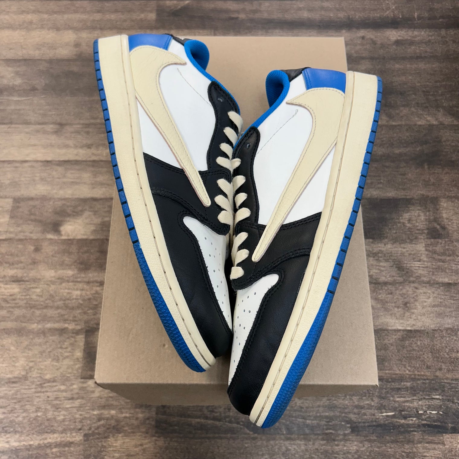 Travis Scott Fragment Jordan 1 Low OG (USED, No Box)