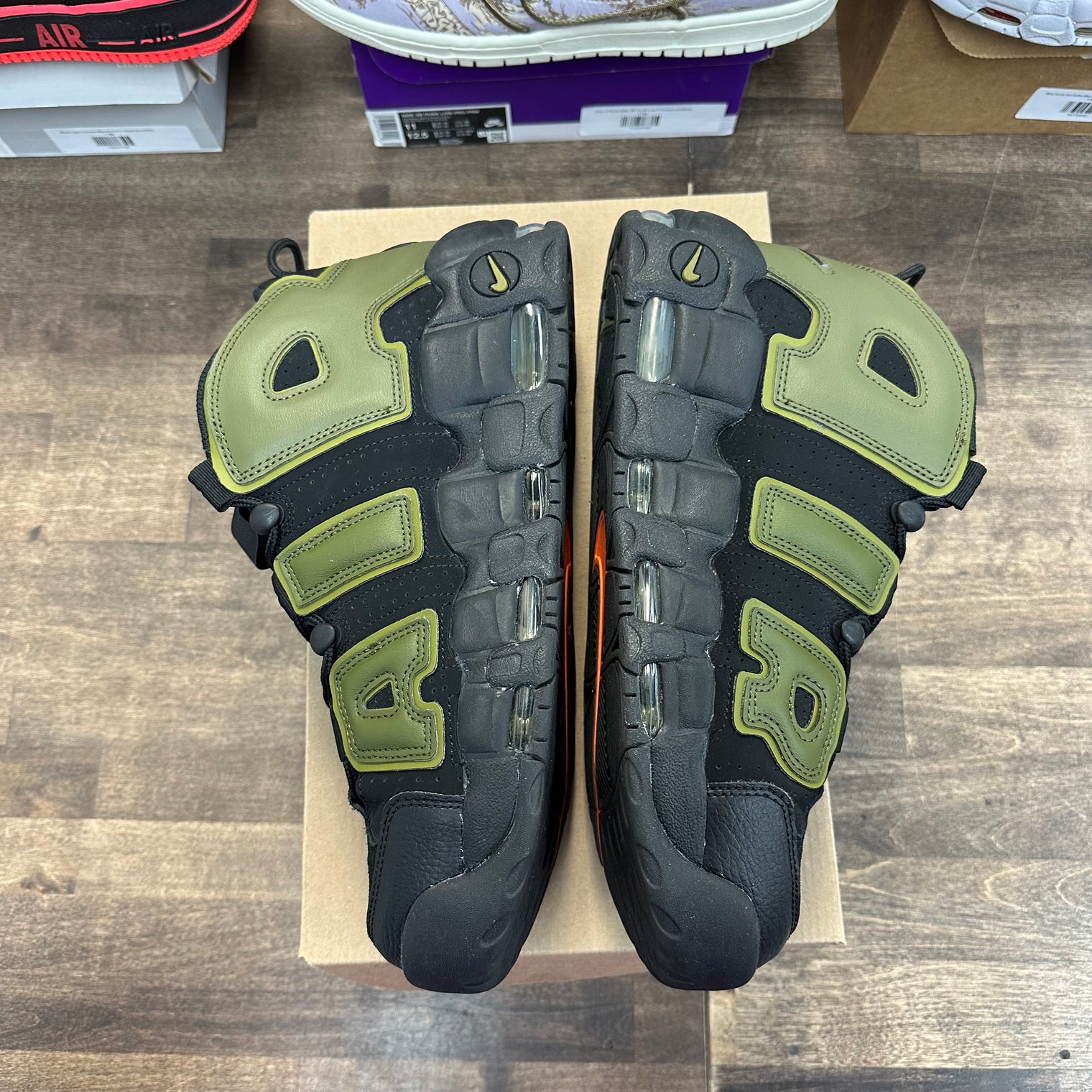 Rough Green Nike Air More Uptempo (USED, No Box)