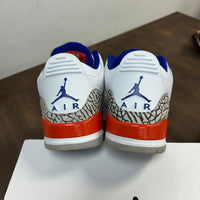 Knicks Jordan 3 Retro (USED, Replacement Box)