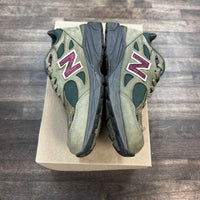 New Balance 990v3 MiUSA Teddy Santis Green Purple (USED,No Box)