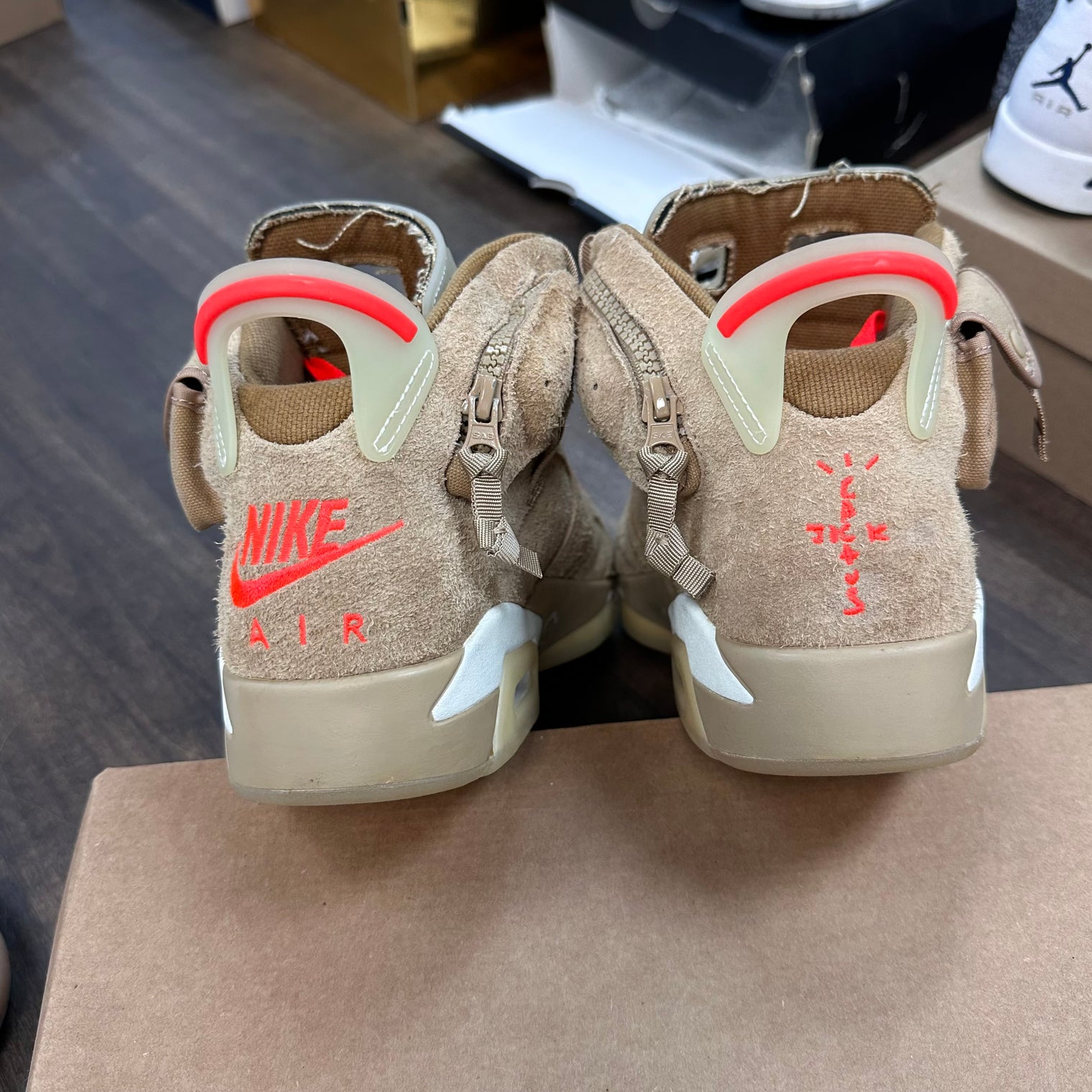 Khaki Jordan 6 Travis Scott (USED,No Box)