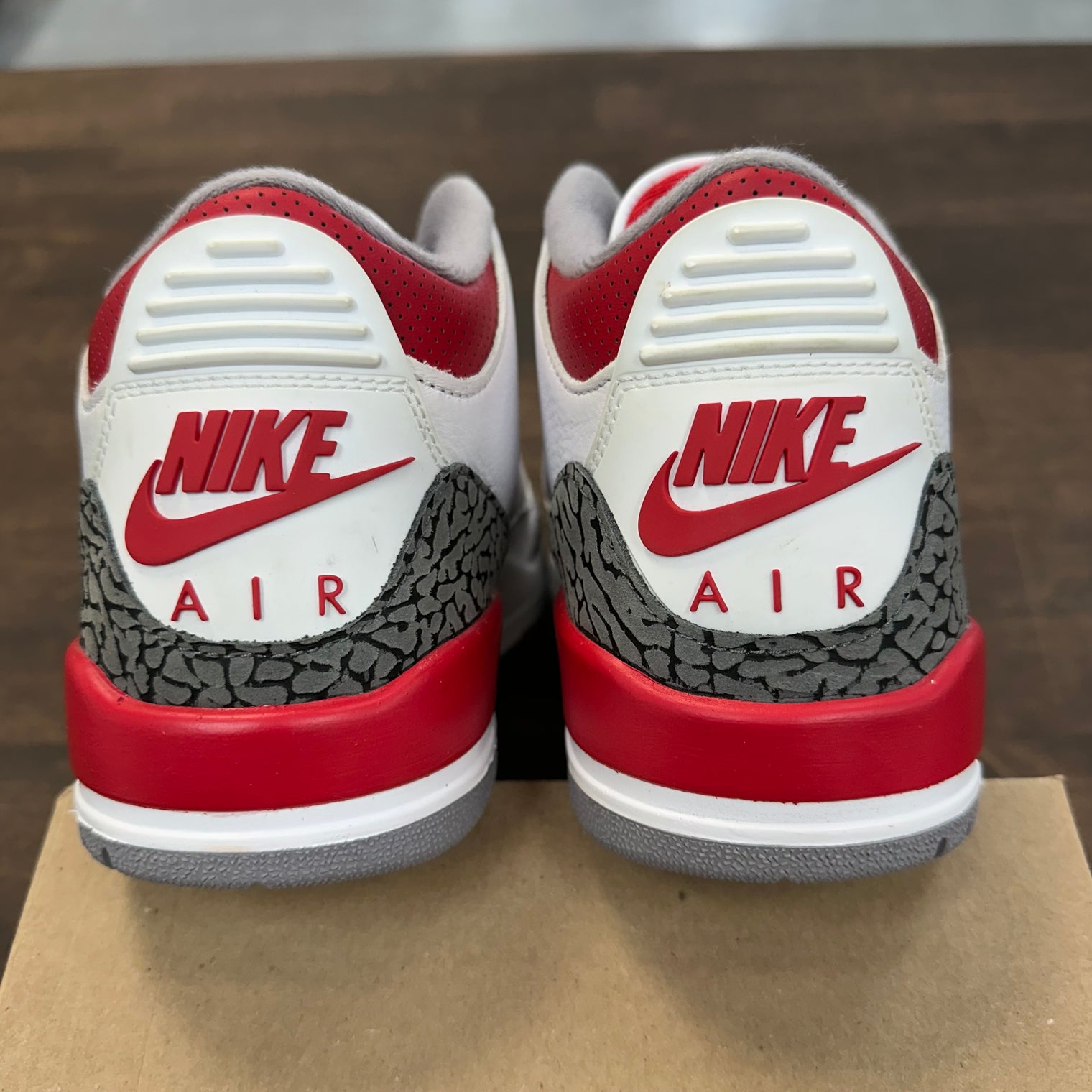 Fire Red Jordan 3 Retro (USED, no box)
