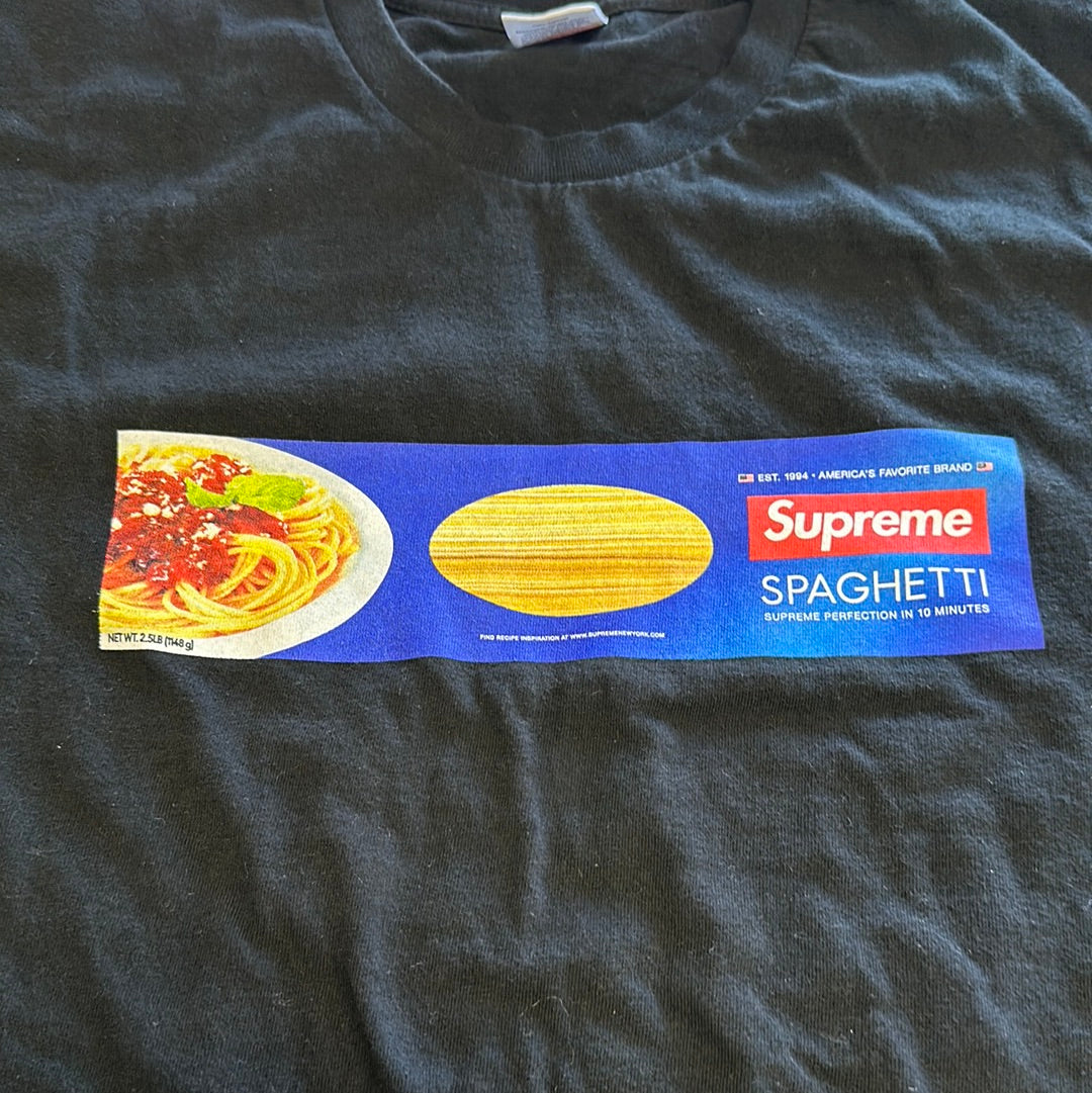 Supreme Spaghetti Tee Black (Used)