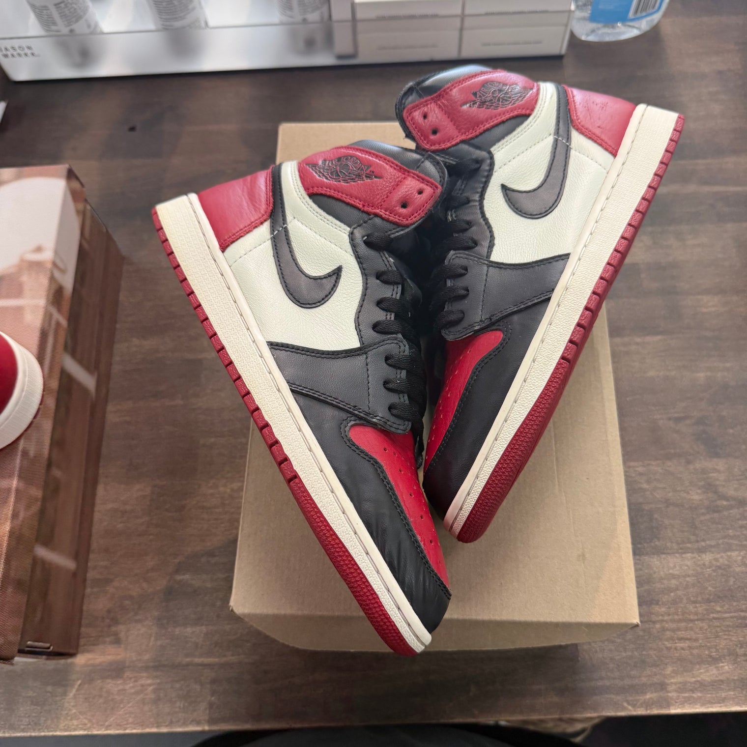 Bred Toe Jordan 1 High (USED, No Box)