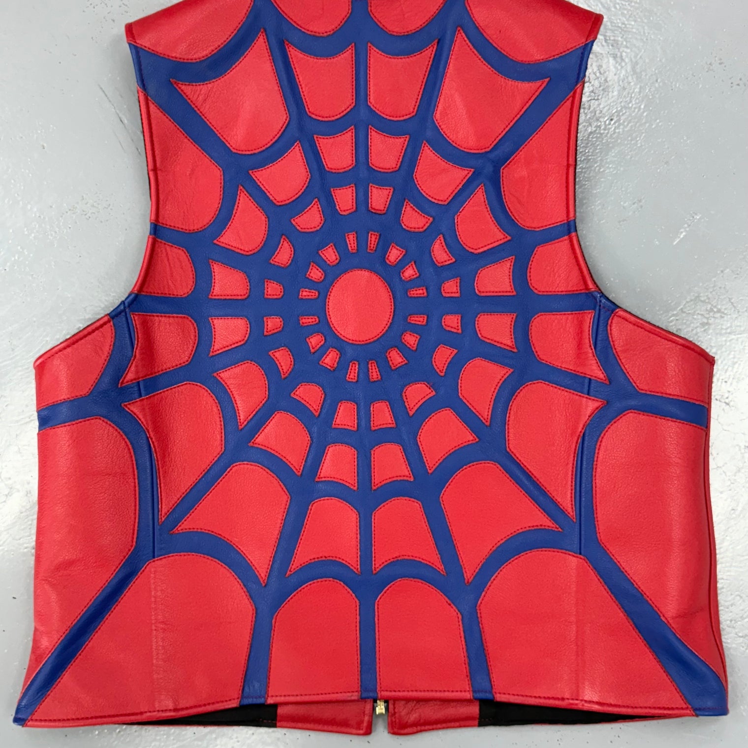 Supreme Vanson Leather Spider Web Vest (USED)