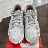 Vast Grey Varsity Red Nike Dunk Low (USED)