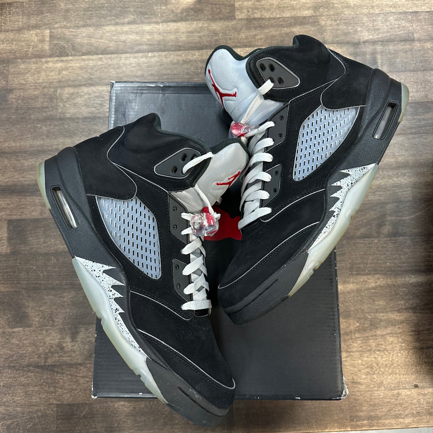 Black Metallic Reimagined Jordan 5 Retro OG (USED)