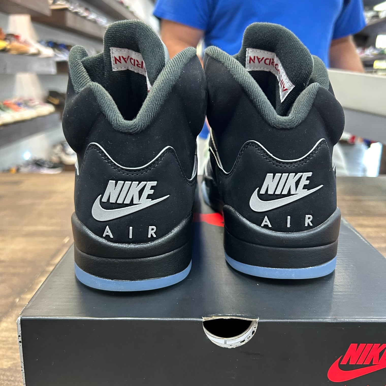Black Metallic Jordan 5 (2025) (Lightly Worn)