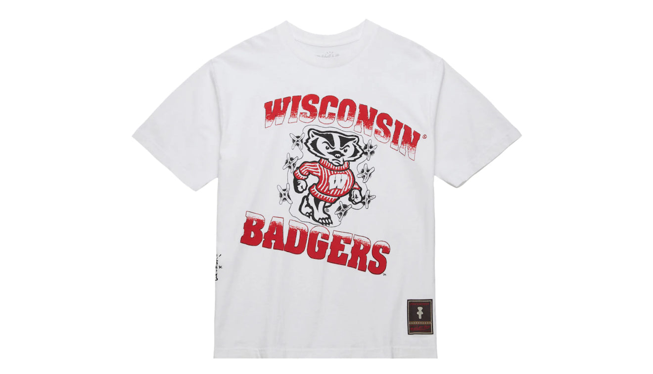 Travis Scott Mitchell Ness Wisconsin Badgers Tee