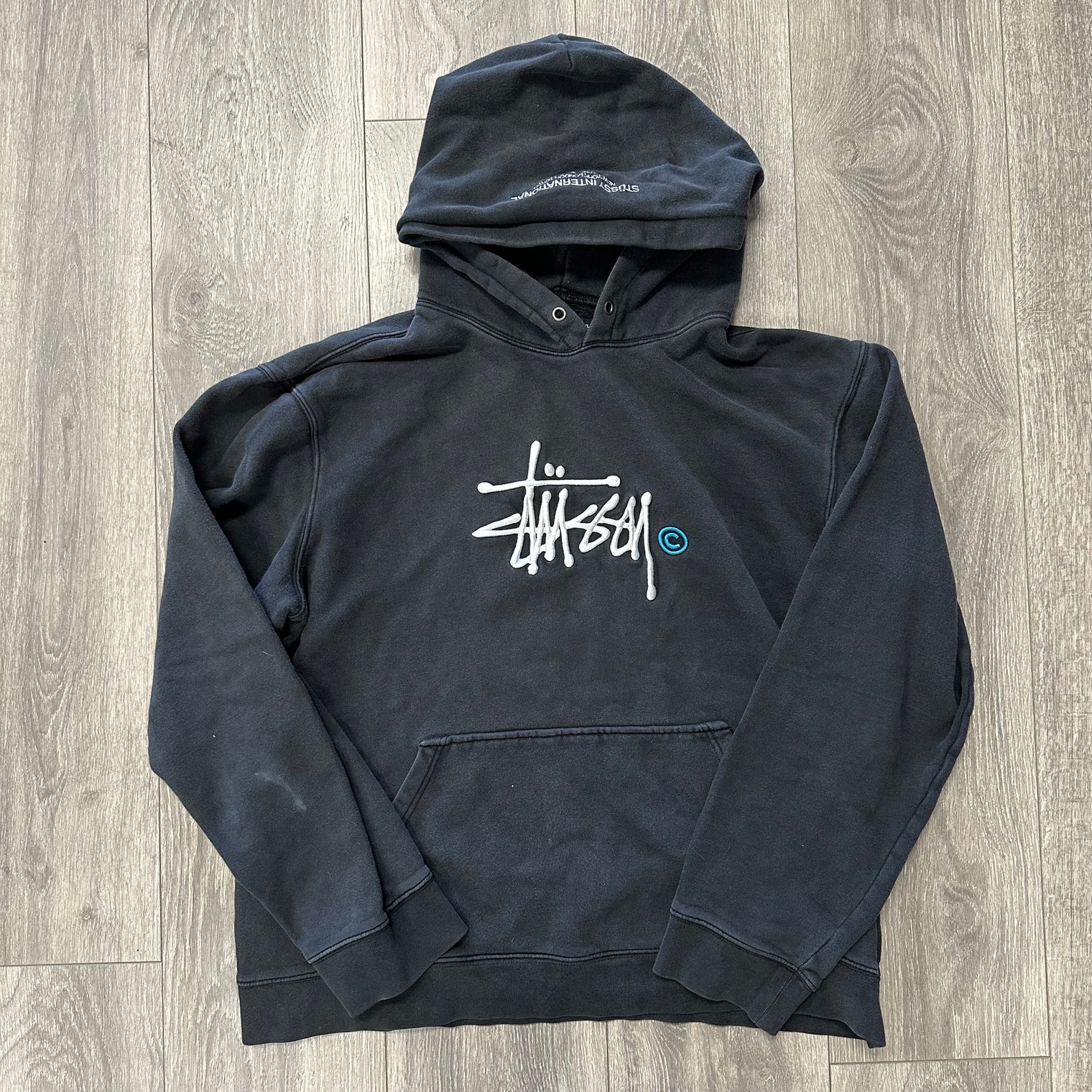 Stussy Copyright Hoodie Black (Used)