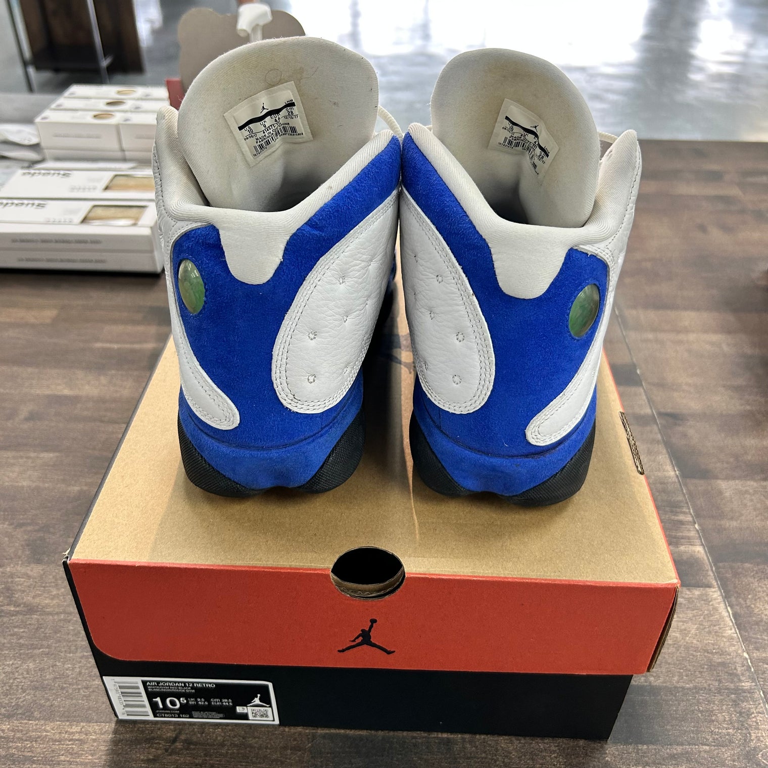White Hyper Royal Jordan 13 (USED, Replacement Box)