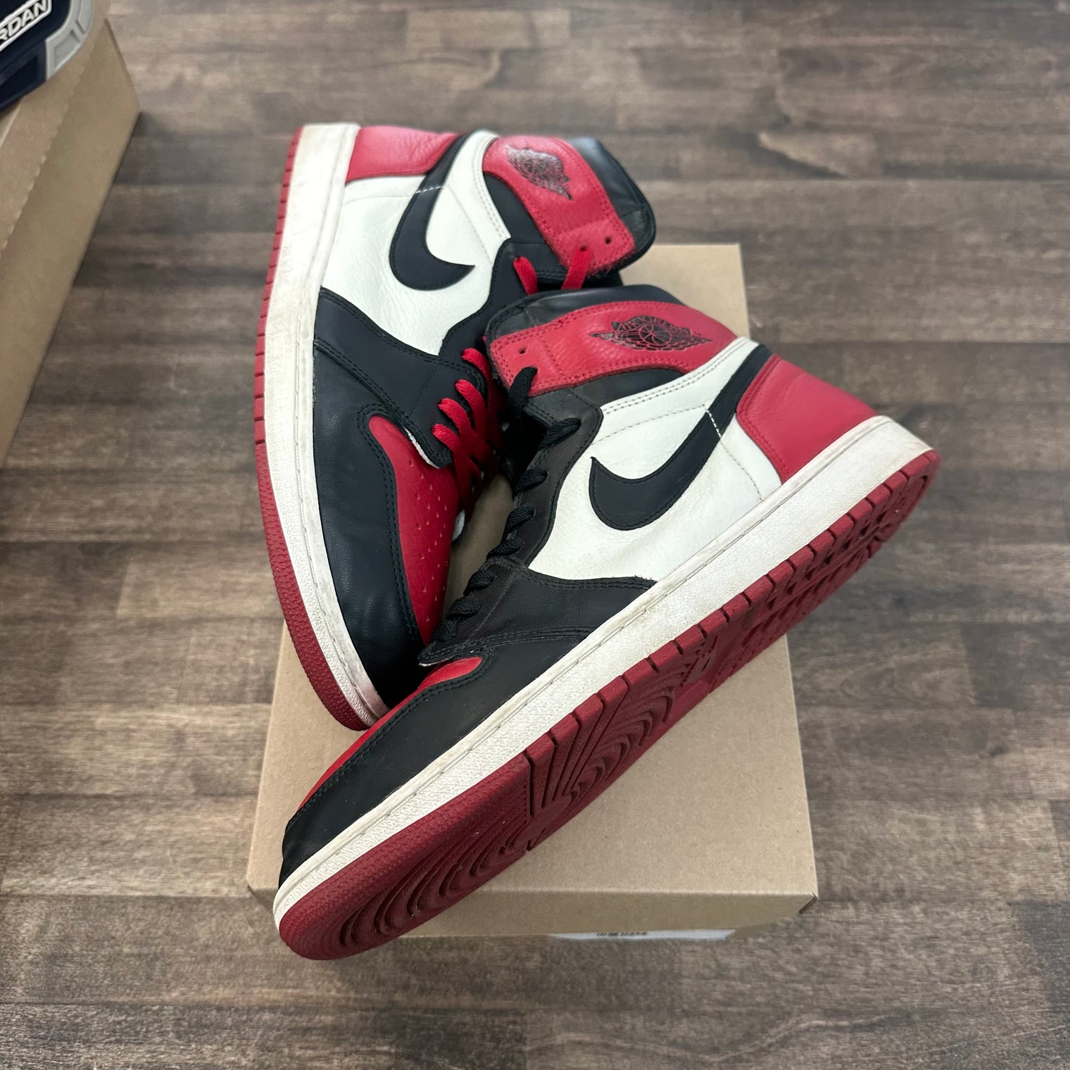 Bred Toe Jordan 1 High (USED, No Box)