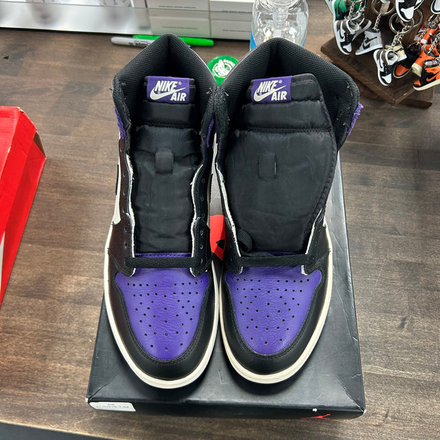 Court Purple Jordan 1 High (USED, Replacement Box)