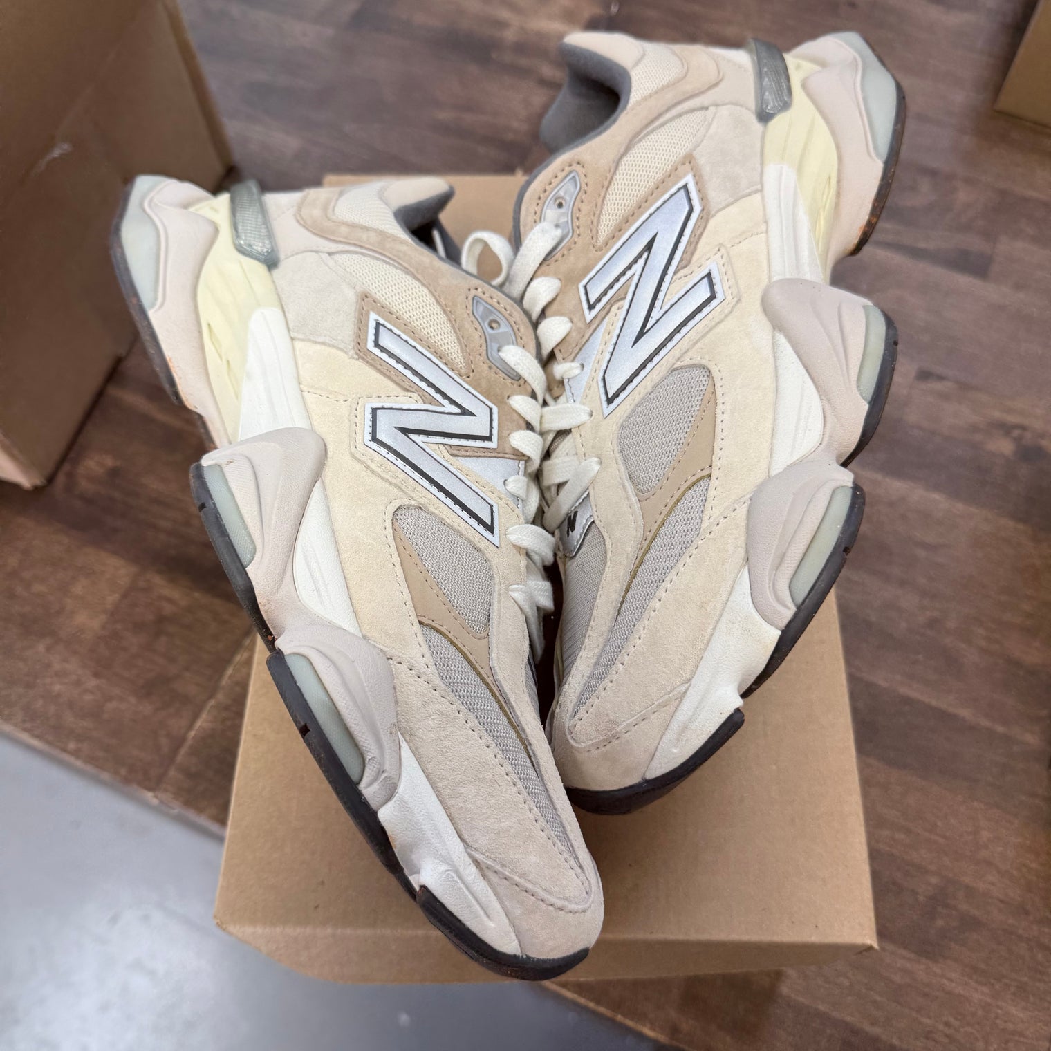 Sea Salt New Balance 9060 (USED, No Box)