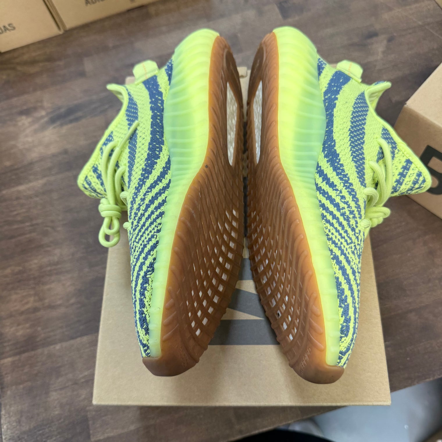 Semi Frozen Yellow Yeezy 350 (USED)