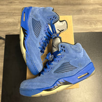 Blue Suede Jordan 5 (USED;NO BOX)
