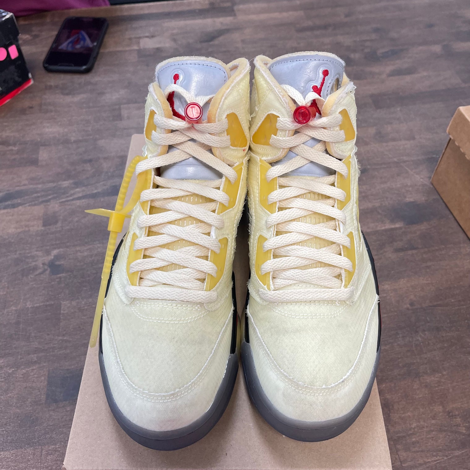 Off-White Sail Jordan 5 (USED, No Box)