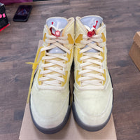 Off-White Sail Jordan 5 (USED, No Box)