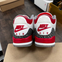 Fire Red Jordan 3 (USED,No Box)