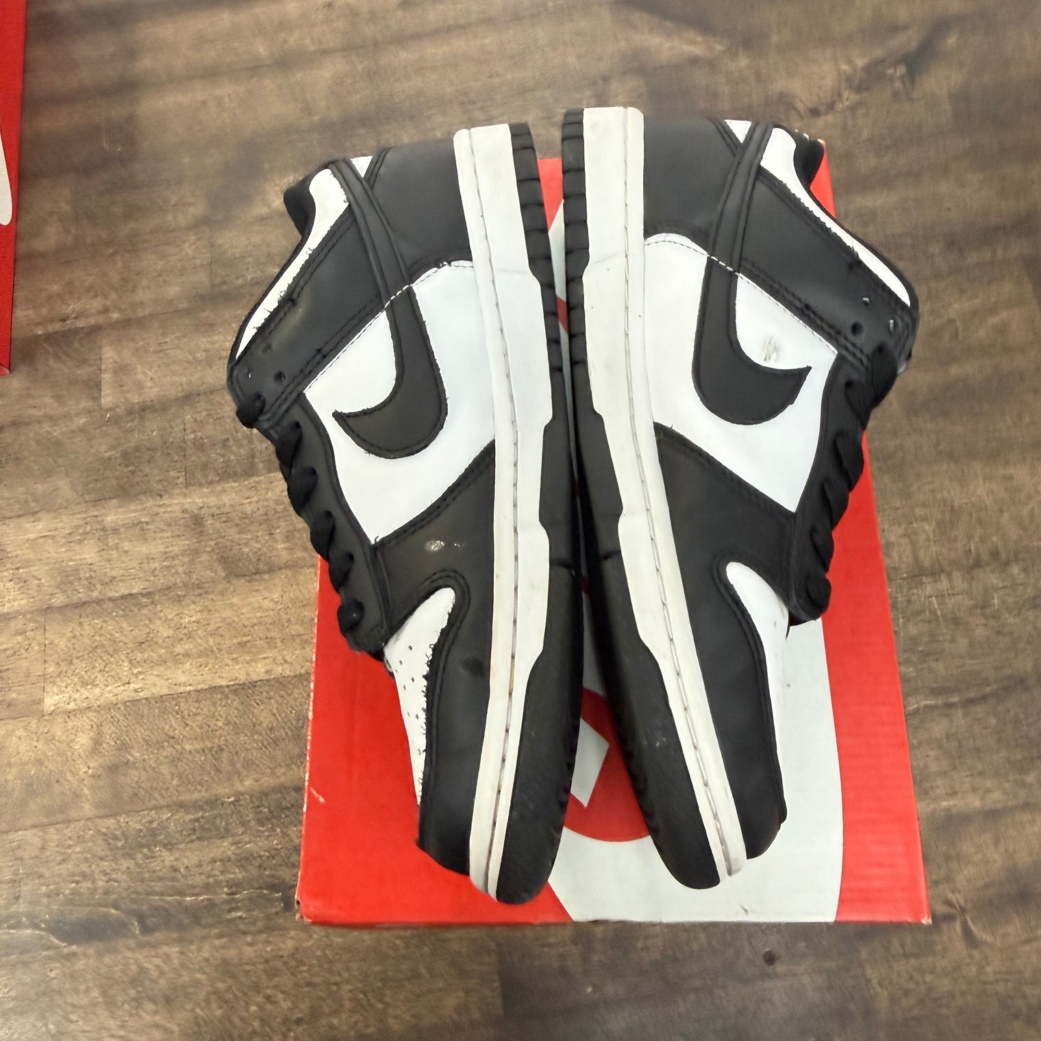 White Black Panda Dunk Low (GS) (USED)