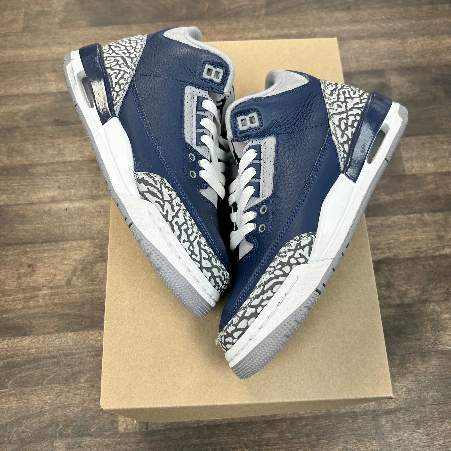 (GS) Georgetown Jordan 3 (USED,No Box)